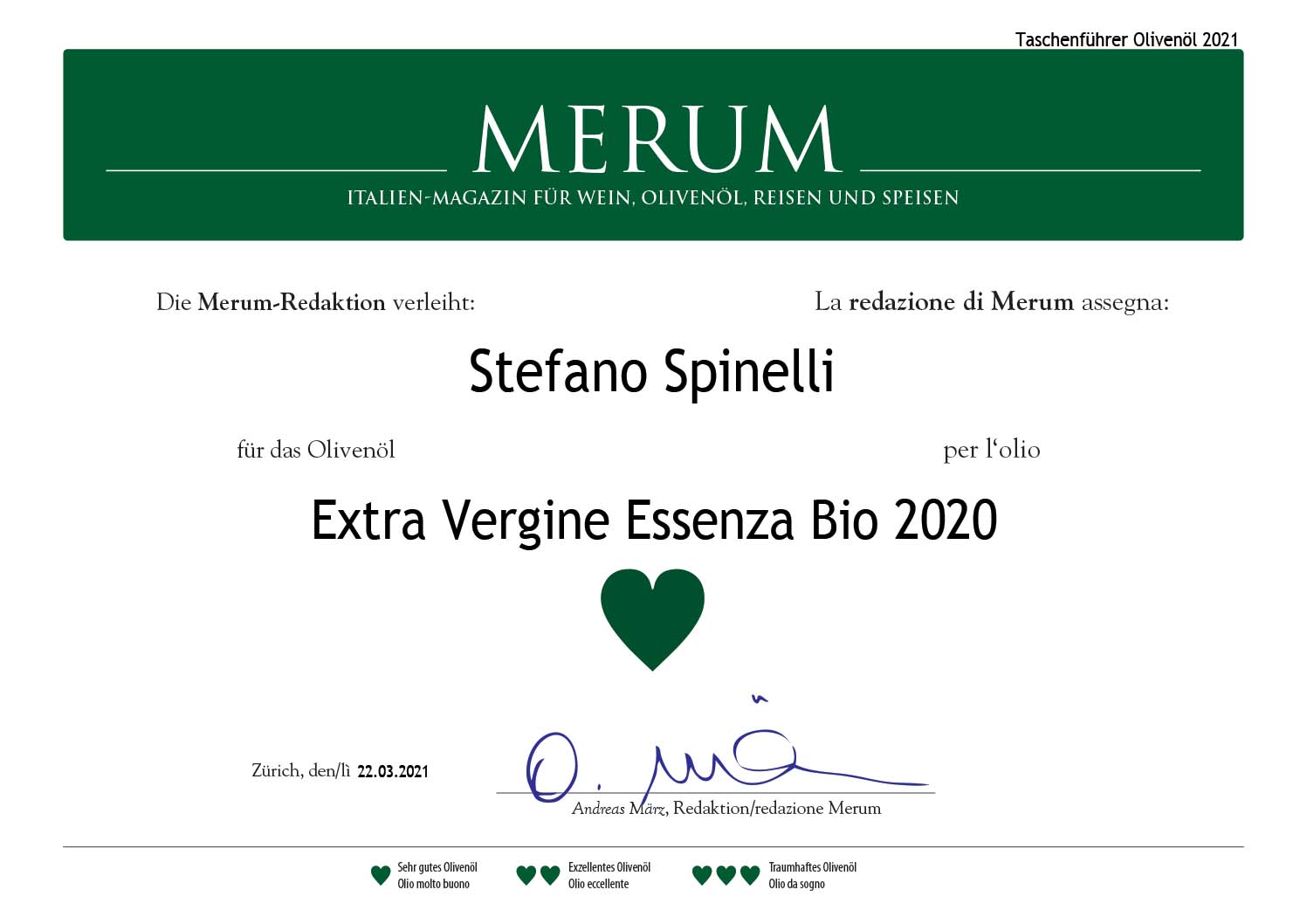 Olio Bio 2020 Merum